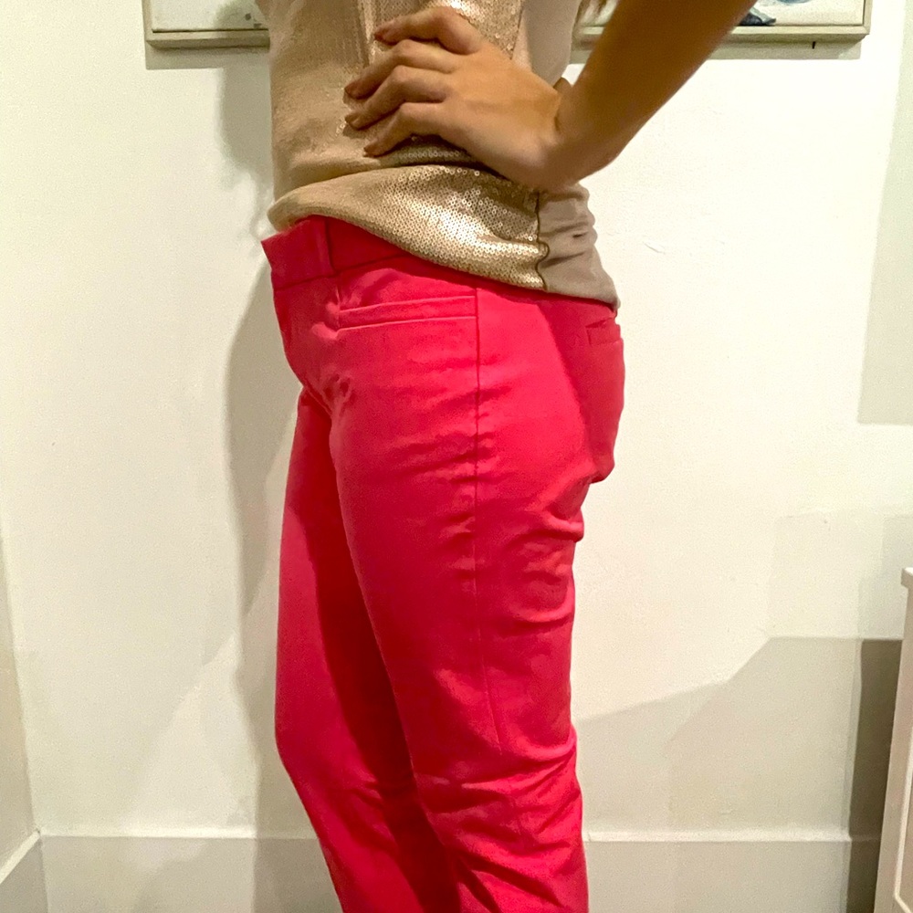 Banana Republic Coral Sloan Fit Skinny Ankle Work Travel Pant NWOT! 4